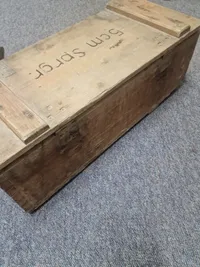 Original tysk kasse til 5 cm sprenggranate