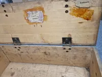 Original tysk kasse til 5 cm sprenggranate