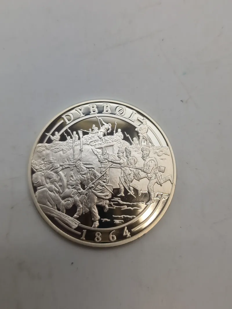 Original mønt - sterlingsølv (20 gram) Dybbøl 1864