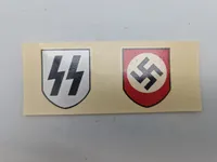 Waffen-SS hjelm decaler - reproduktion