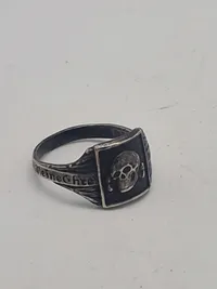 Original SS cantine ring, sølvstemplet