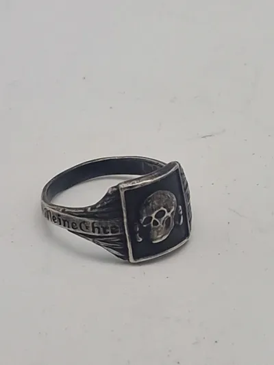 Original SS cantine ring, sølvstemplet