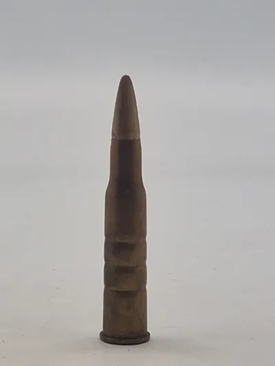 Original 8X58RD eksercerpatron fra 1917 anvendt til gevær 89