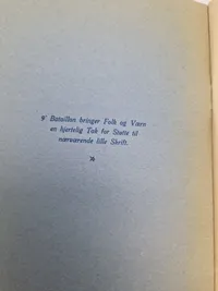 Lot udklip og hæfte - 9 battalion
