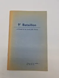 Lot udklip og hæfte - 9 battalion