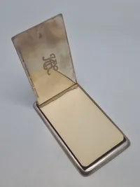 Original sølv skrive Block, Vægt: 323 gram