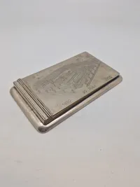 Original sølv skrive Block, Vægt: 323 gram