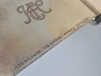 Original sølv skrive Block, Vægt: 323 gram