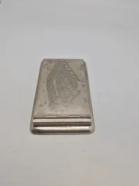 Original sølv skrive Block, Vægt: 323 gram