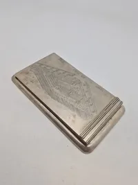 Original sølv skrive Block, Vægt: 323 gram