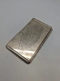 Original sølv skrive Block, Vægt: 323 gram