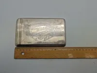 Original sølv skrive Block, Vægt: 323 gram