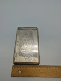 Original sølv skrive Block, Vægt: 323 gram