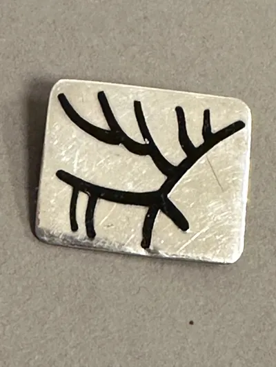 Original Dansk broche af sølv