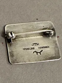 Original Dansk broche af sølv
