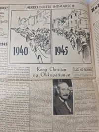 Originalt eksemplar af “Danskeren” april 1945