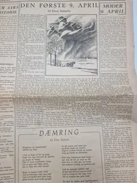 Originalt eksemplar af “Danskeren” april 1945