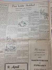 Originalt eksemplar af “Danskeren” april 1945
