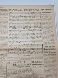 Originalt eksemplar af “Danskeren” april 1945