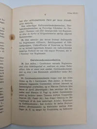 Originalt hæfte - tillæg, tjenstebestemmelser for den danske brigade i Tyskland