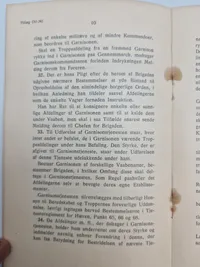 Originalt hæfte - tillæg, tjenstebestemmelser for den danske brigade i Tyskland
