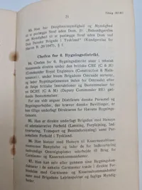 Originalt hæfte - tillæg, tjenstebestemmelser for den danske brigade i Tyskland