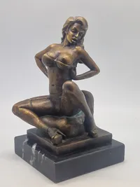 Erotisk figur af bronce