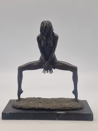 Fransk Erotisk bronce figur