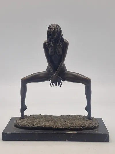 Fransk Erotisk bronce figur