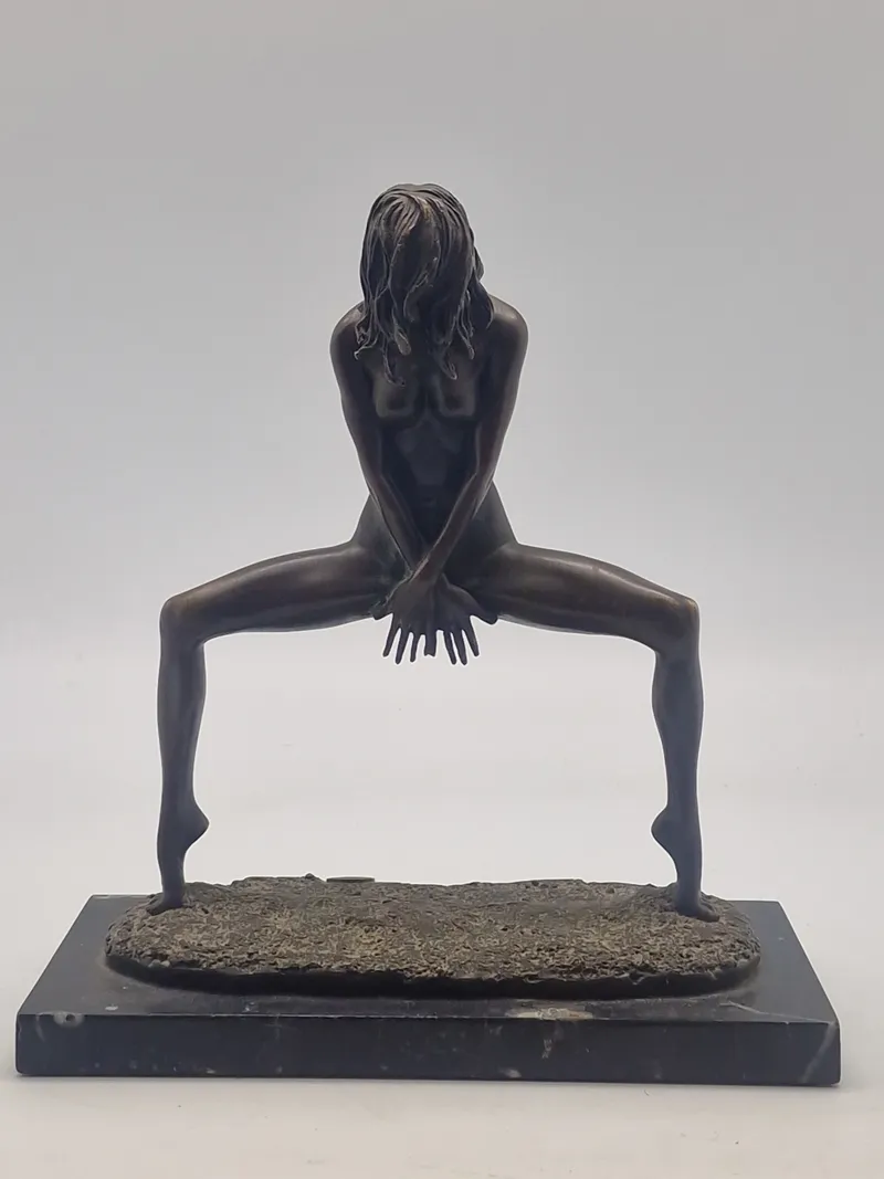 Fransk Erotisk bronce figur