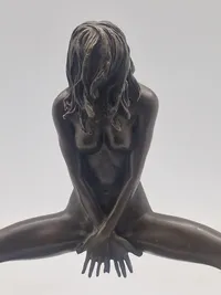 Fransk Erotisk bronce figur