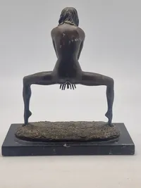 Fransk Erotisk bronce figur
