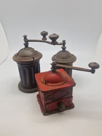 Samling kaffe møller