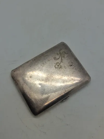 Cigaret etui alpaca sølv