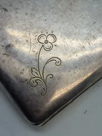 Cigaret etui alpaca sølv