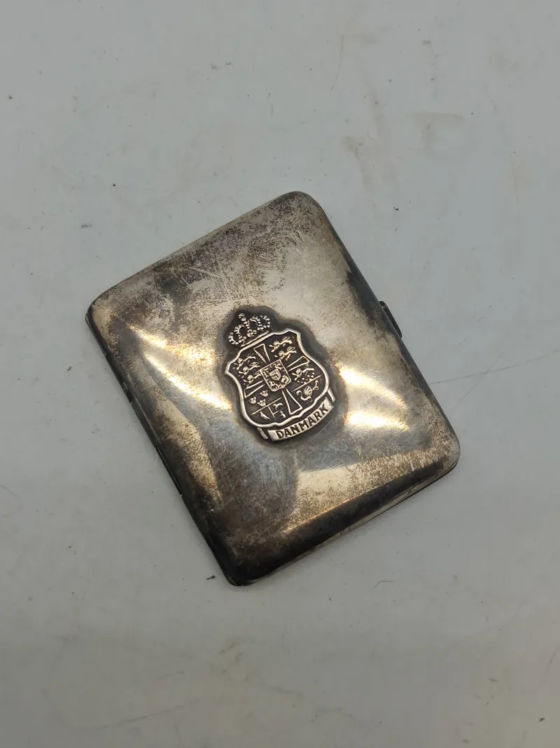 Originalt forsølvet cigaret Etue Danmark