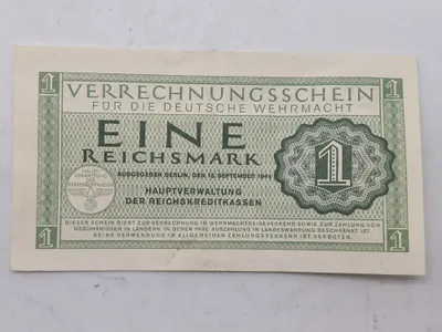 Originasl Tysk WW2 pengeseddel