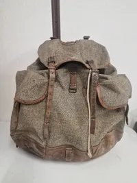 Swiss Army 1943 WW2 Era Alpine Backpack for a Rifle Alpine Rucksack Large Rugged Swiss Military Rucksack
