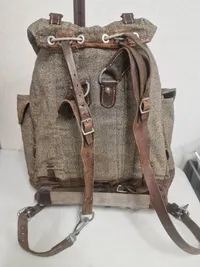 Swiss Army 1943 WW2 Era Alpine Backpack for a Rifle Alpine Rucksack Large Rugged Swiss Military Rucksack
