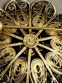Original Dansk broche af sølv