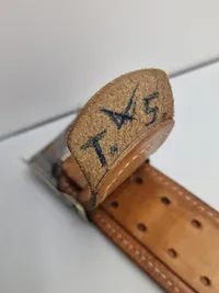 Originalt tysk paradebælte med spænde og skrårem