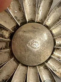 Original Dansk broche af sølv, belagt med guld