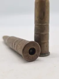 To originale 8X58RD ekcerserpatroner for gevær 89