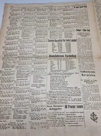 Originalt eks. af avisen Vestkysten 1943 valget DNSAP