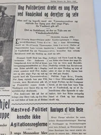 Originalt eks. af avisen Vestkysten 1943 valget DNSAP