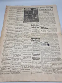 Originalt eks. af avisen Vestkysten 1943 valget DNSAP