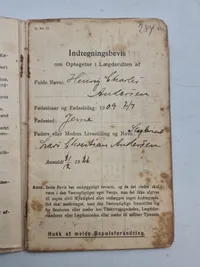 Original dansk soldaterbog