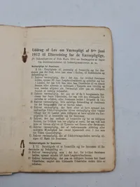 Original dansk soldaterbog