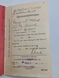 Original dansk soldaterbog