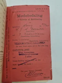 Original dansk soldaterbog